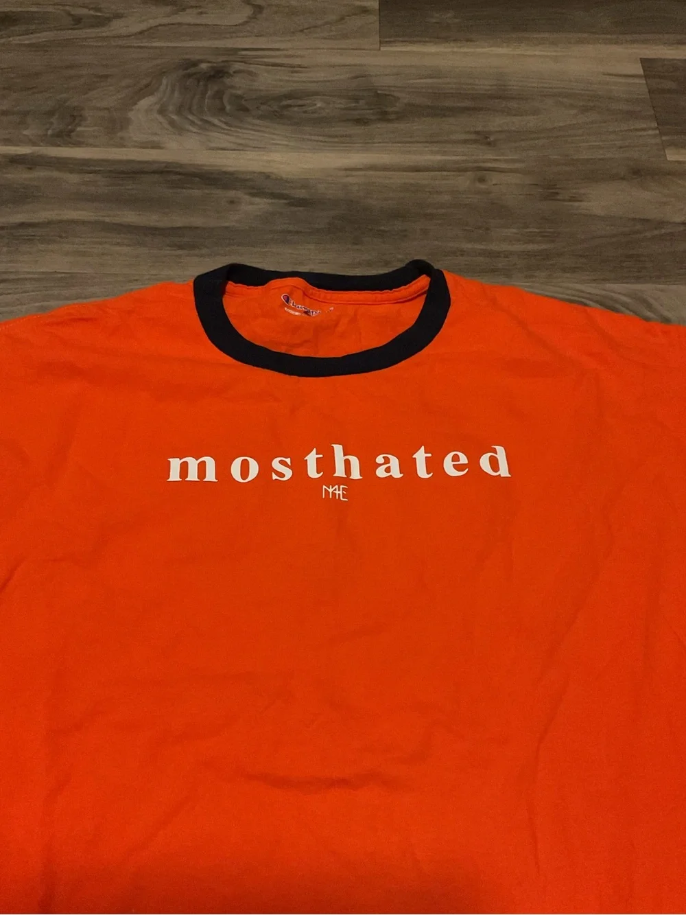Champion Orange Ringer Tee with Black Trim - Picture 2 of 4